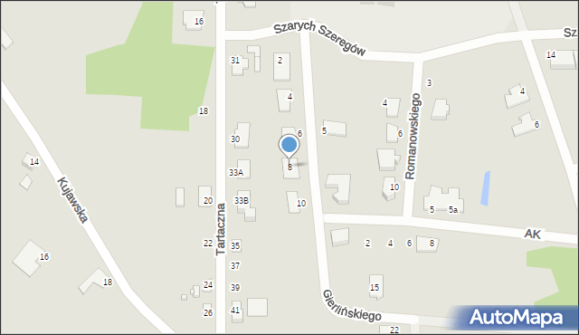 Solec Kujawski, Gierlińskiego Zdzisława, por., 8, mapa Solec Kujawski