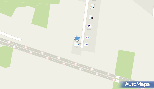 Antoniew, Główna, 47f, mapa Antoniew