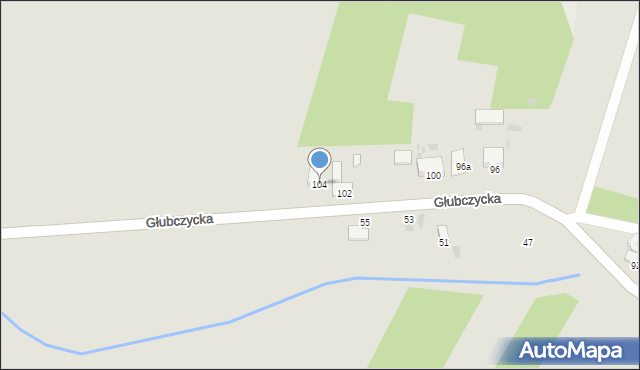 Baborów, Głubczycka, 104, mapa Baborów