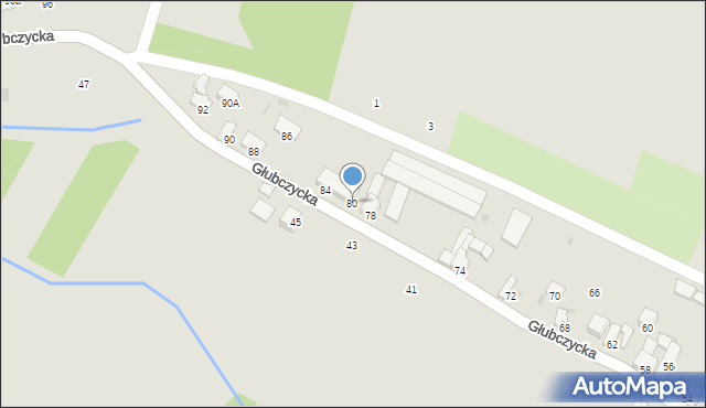 Baborów, Głubczycka, 80, mapa Baborów