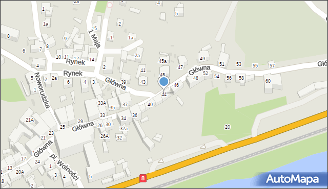 Bardo, Główna, 44, mapa Bardo