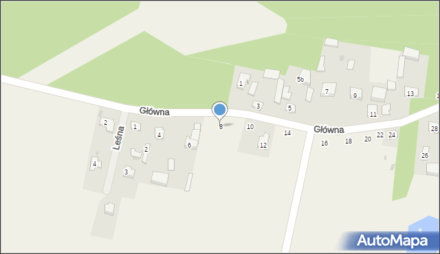 Barkowice Mokre, Główna, 8, mapa Barkowice Mokre