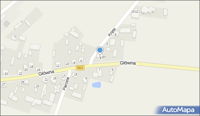 Będzymin, Główna, 4, mapa Będzymin