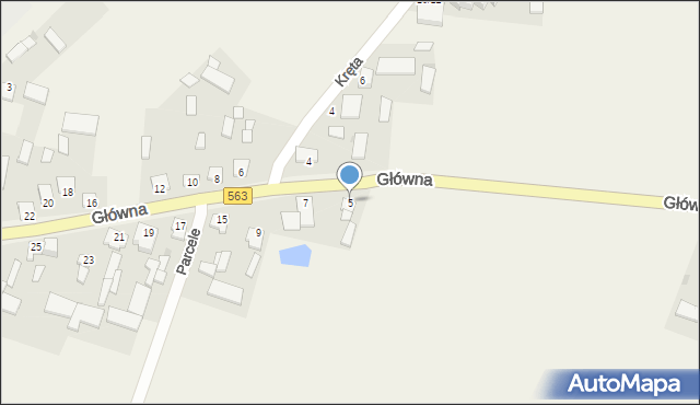 Będzymin, Główna, 5, mapa Będzymin