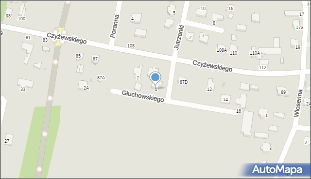 Bełchatów, Głuchowskiego Janusza, gen., 4, mapa Bełchatów