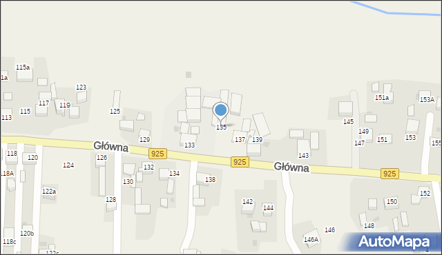 Bełk, Główna, 135, mapa Bełk