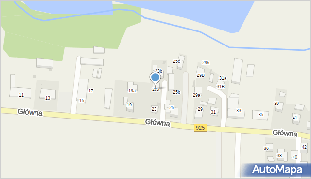 Bełk, Główna, 23a, mapa Bełk