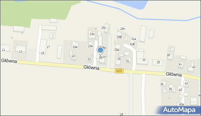 Bełk, Główna, 25, mapa Bełk