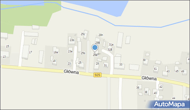 Bełk, Główna, 29a, mapa Bełk