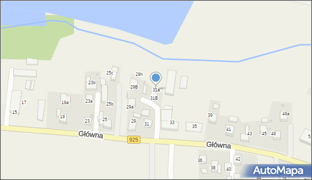 Bełk, Główna, 31a, mapa Bełk