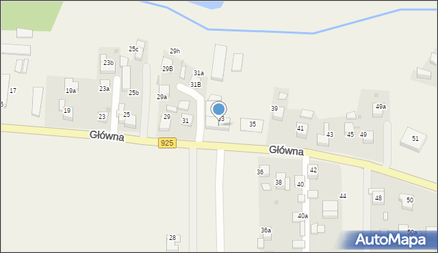 Bełk, Główna, 35b, mapa Bełk