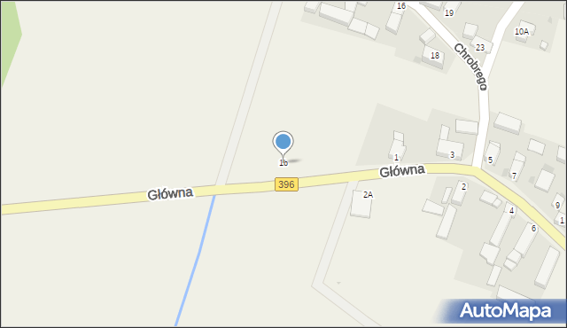 Biskupice Oławskie, Główna, 1b, mapa Biskupice Oławskie