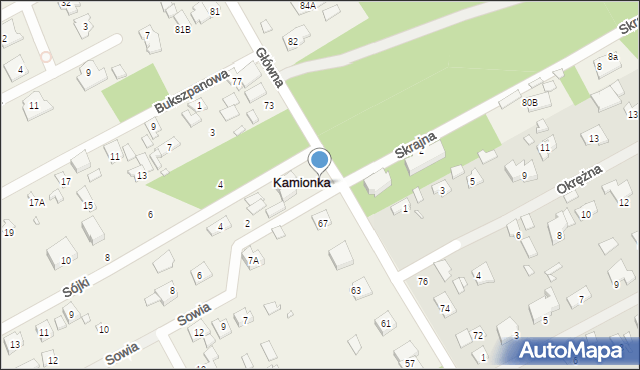 Bobrowiec, Główna, 69, mapa Bobrowiec