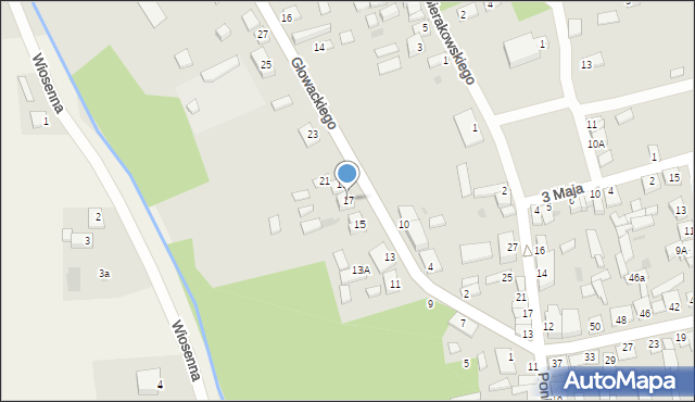 Bodzanów, Głowackiego, 17, mapa Bodzanów