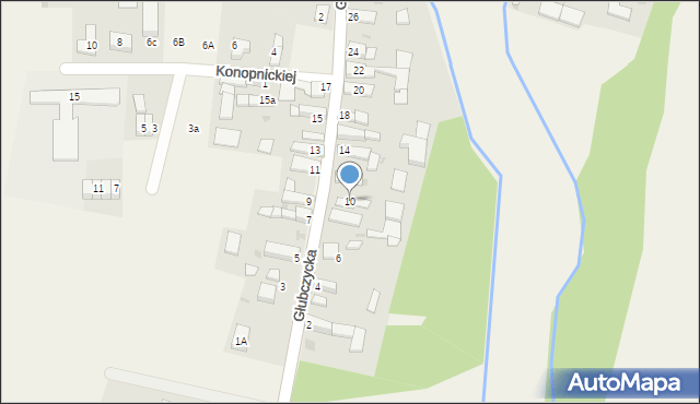 Bogdanowice, Głubczycka, 10, mapa Bogdanowice