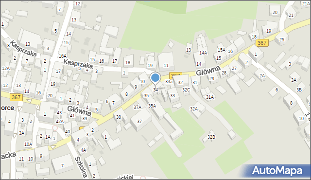 Boguszów-Gorce, Główna, 34, mapa Boguszów-Gorce
