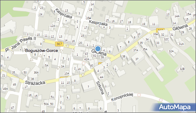 Boguszów-Gorce, Główna, 40, mapa Boguszów-Gorce