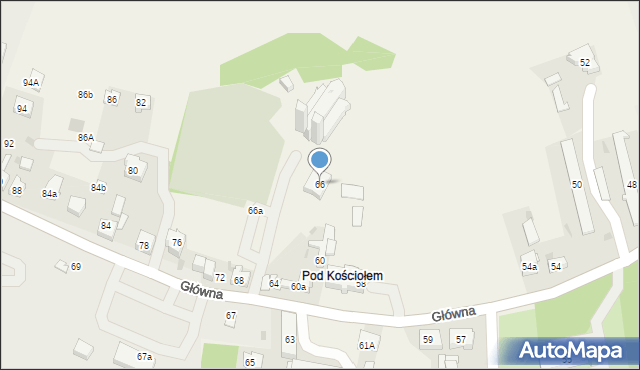 Bolesław, Główna, 66b, mapa Bolesław