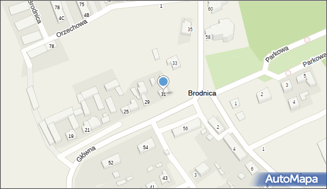 Brodnica, Główna, 31, mapa Brodnica
