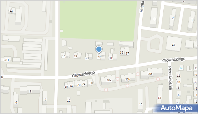 Brzeziny, Głowackiego Bartosza, 27, mapa Brzeziny