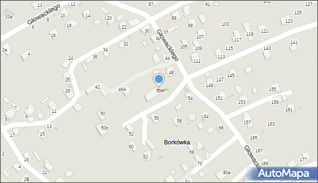 Brzozów, Głowackiego Bartosza, 50A, mapa Brzozów