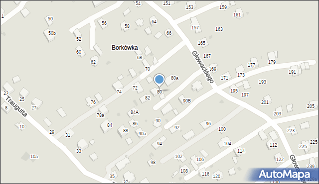 Brzozów, Głowackiego Bartosza, 80, mapa Brzozów