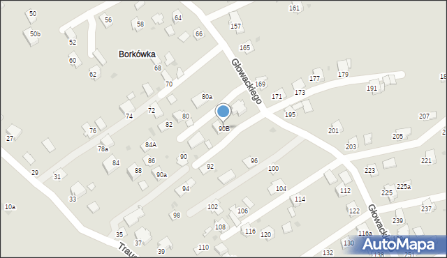 Brzozów, Głowackiego Bartosza, 90B, mapa Brzozów