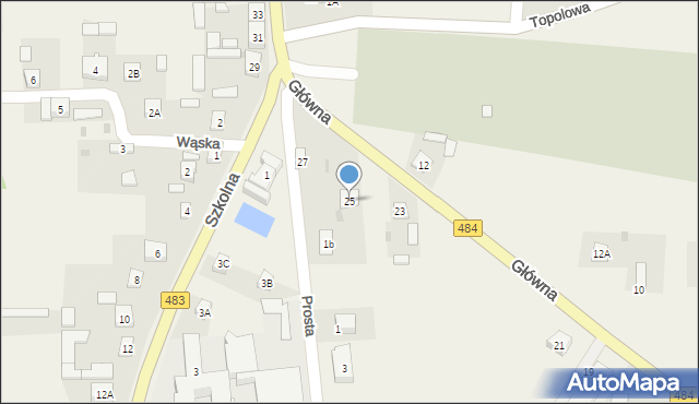 Buczek, Główna, 25, mapa Buczek