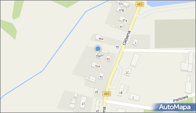 Buczek, Główna, 53A, mapa Buczek