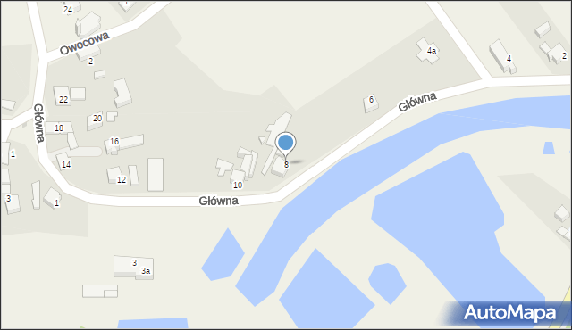 Buków, Główna, 8, mapa Buków