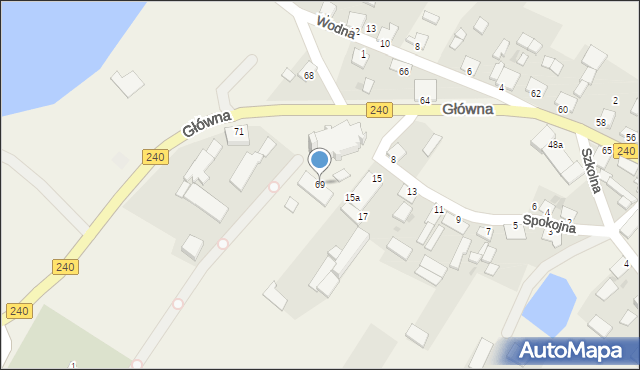 Bysław, Główna, 69, mapa Bysław