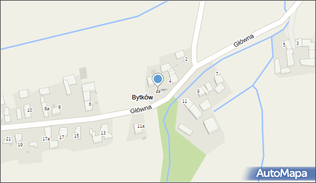 Bytków, Główna, 4a, mapa Bytków