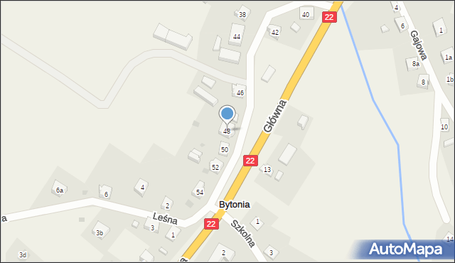 Bytonia, Główna, 48, mapa Bytonia