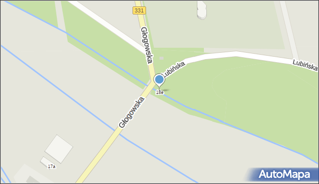 Chocianów, Głogowska, 18e, mapa Chocianów