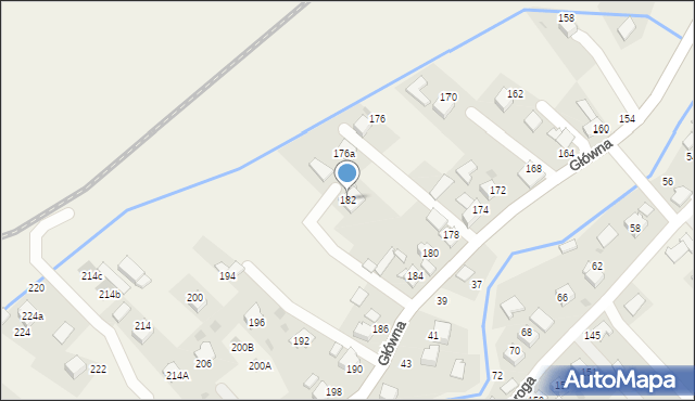 Chocznia, Główna, 182, mapa Chocznia