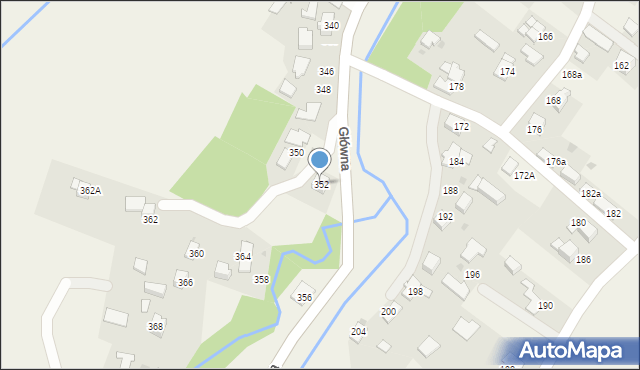 Chocznia, Główna, 352, mapa Chocznia