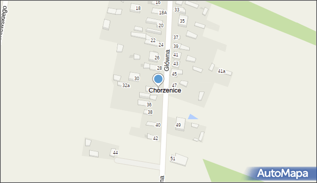 Chorzenice, Główna, 32, mapa Chorzenice