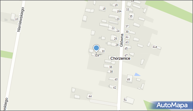 Chorzenice, Główna, 32a, mapa Chorzenice