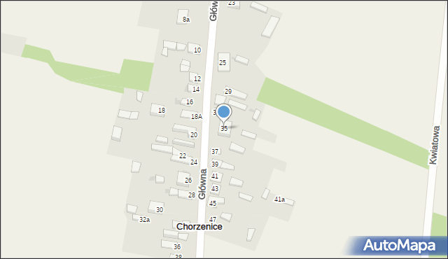 Chorzenice, Główna, 35, mapa Chorzenice