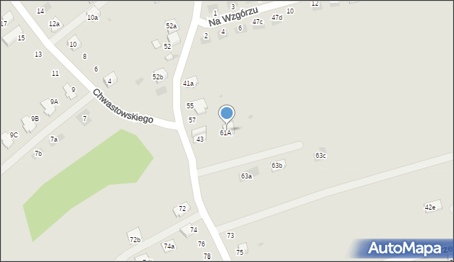 Chrzanów, Główna, 43b, mapa Chrzanów