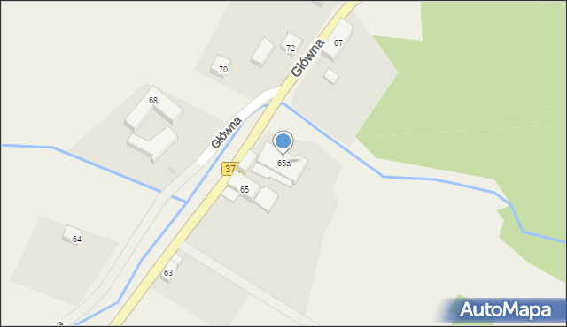 Chwaliszów, Główna, 65a, mapa Chwaliszów