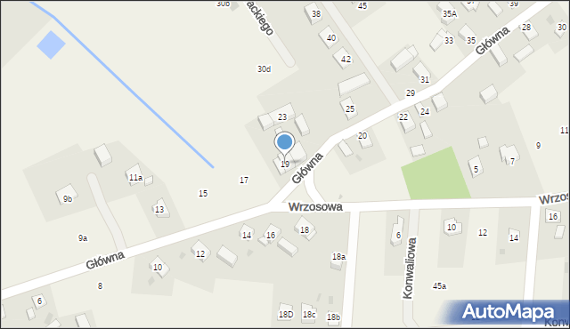 Chwałowice, Główna, 19, mapa Chwałowice