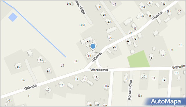 Chwałowice, Główna, 21, mapa Chwałowice