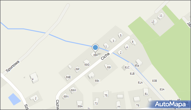 Chwałowice, Główna, 69h, mapa Chwałowice