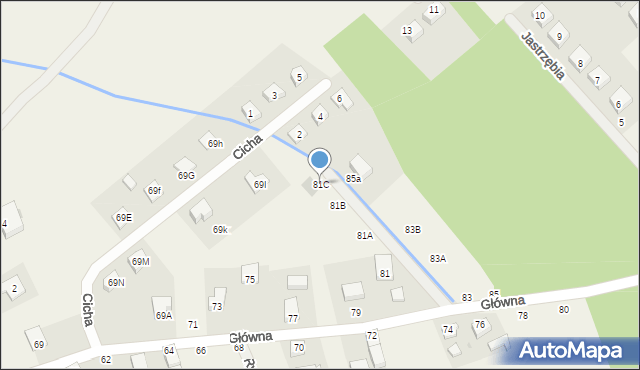 Chwałowice, Główna, 81C, mapa Chwałowice