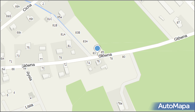 Chwałowice, Główna, 88, mapa Chwałowice