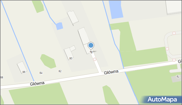 Chynów, Główna, 78, mapa Chynów