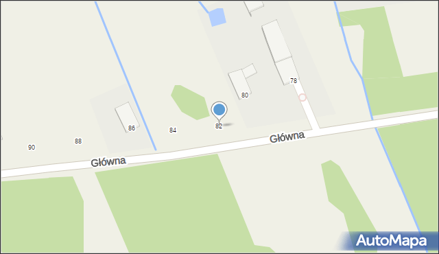 Chynów, Główna, 82, mapa Chynów