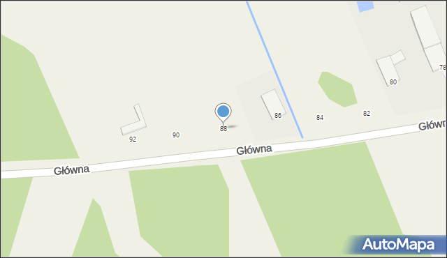 Chynów, Główna, 88, mapa Chynów