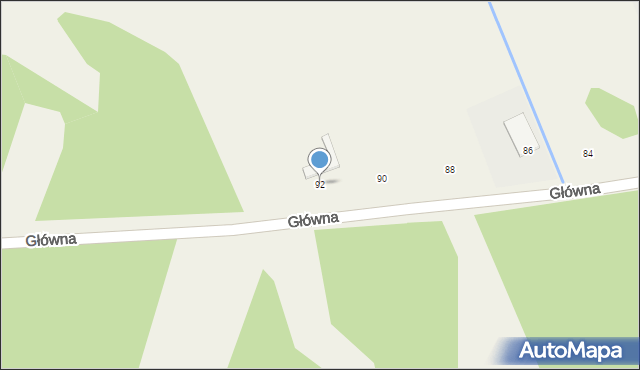 Chynów, Główna, 92, mapa Chynów